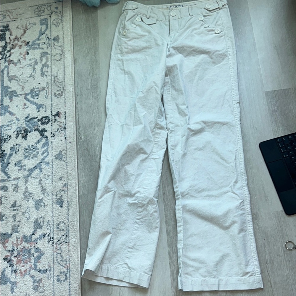 American Eagle pants blue and White thin stripped Wide-Leg Pants size 2